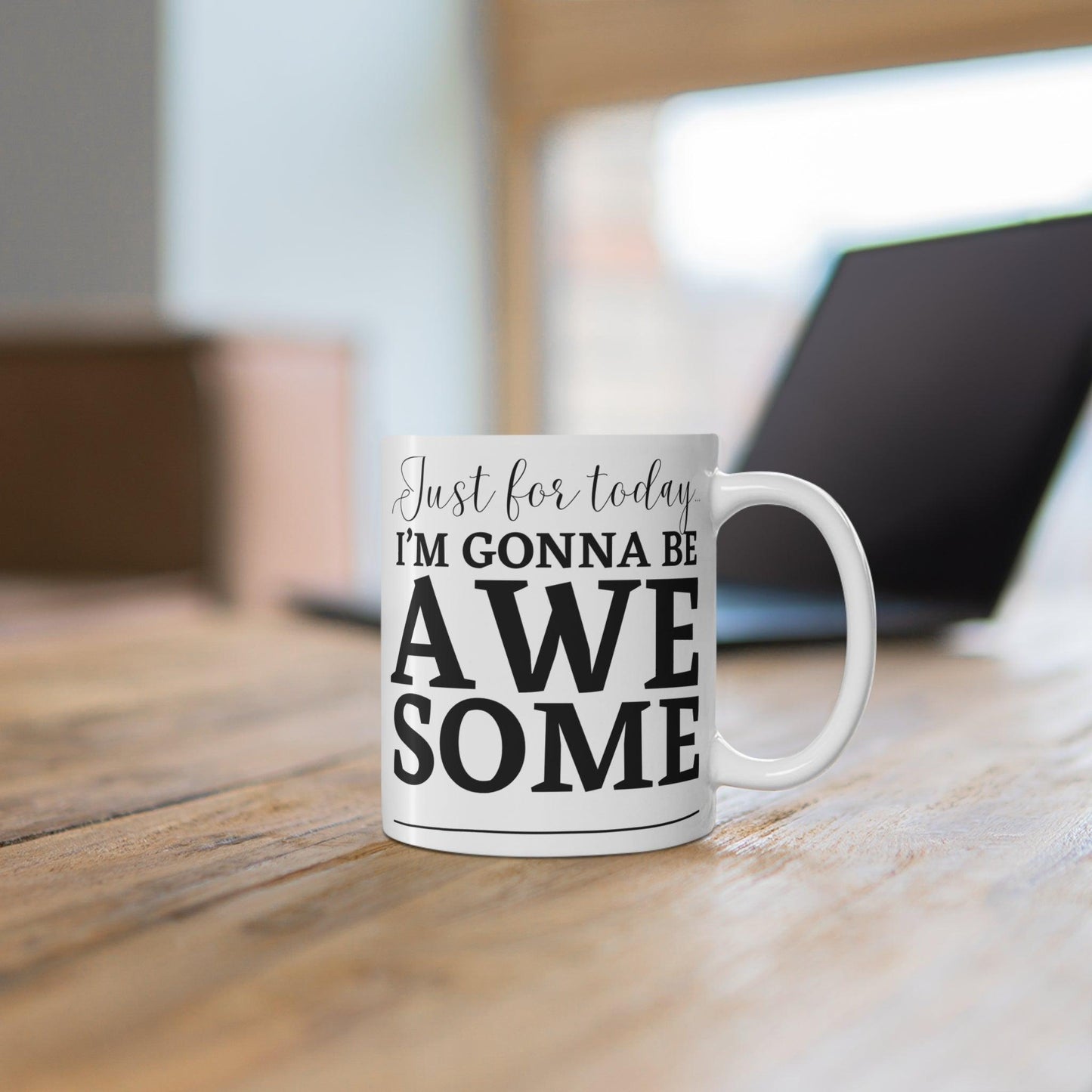 “Today I’m Gonna Be Awesome” Motivational Coffee Mug – Positive Affirmation Gift for Morning Inspiration - MoFlow Coffee Co.